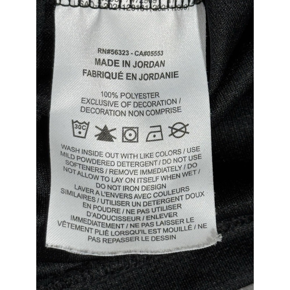 Nike Dri-FIT Shirt Mens Medium Black Running Reflective Short Sleeve Tee - Picture 6 of 12
